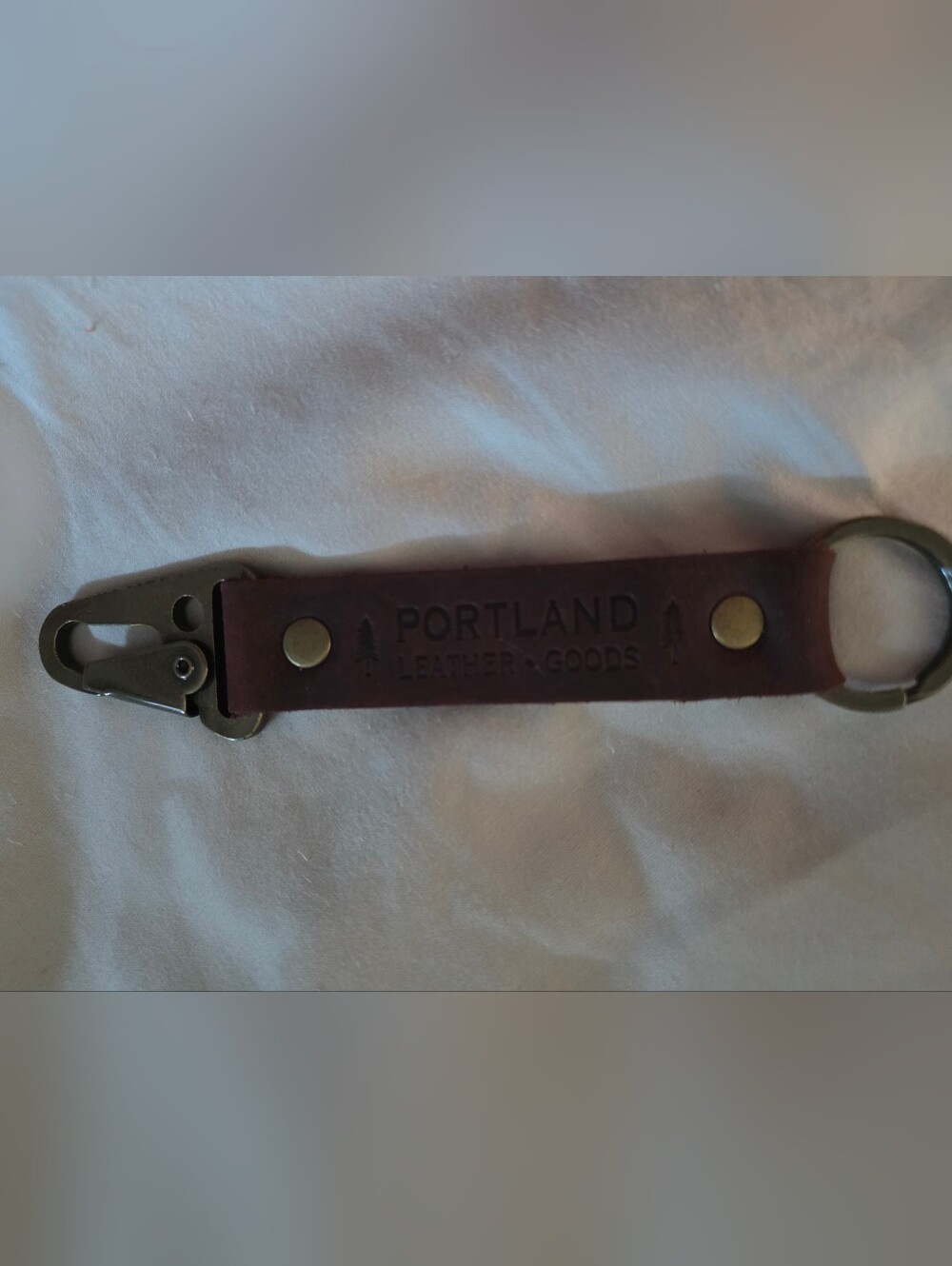 PLG Cold Brew Leather Key FOB With Brass Hardware (Large)